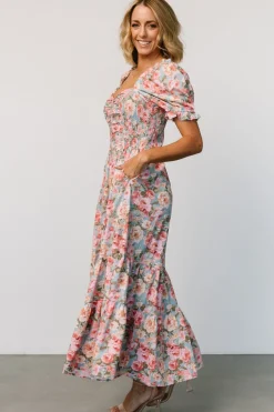 Online Baltic Born Tiana Maxi Dress | Vintage Blue + Pink Floral VintageBlue+PinkFloral
