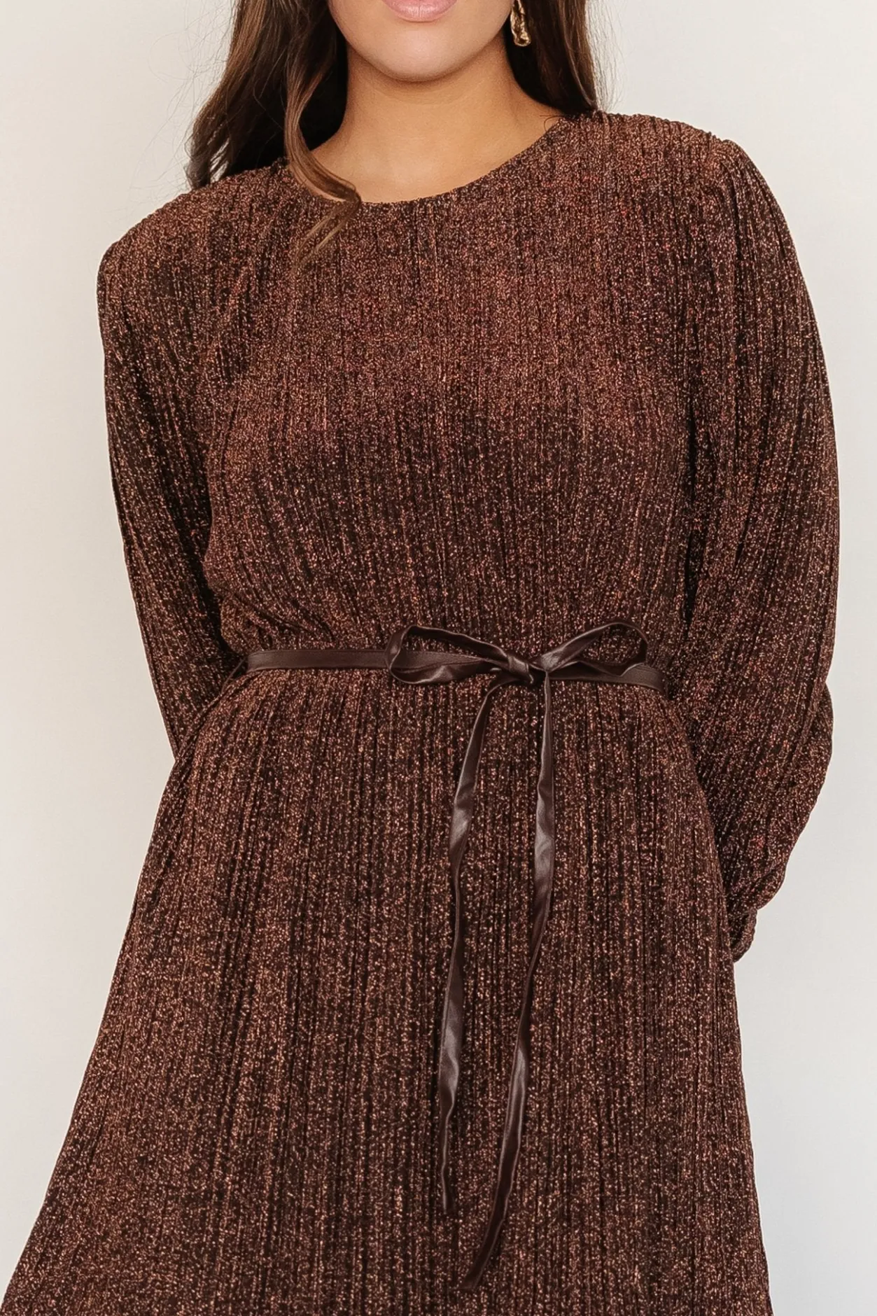 Hot Baltic Born Tiandra Short Dress | Bronze Shimmer BronzeShimmer
