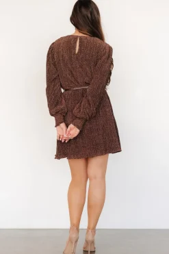 Hot Baltic Born Tiandra Short Dress | Bronze Shimmer BronzeShimmer
