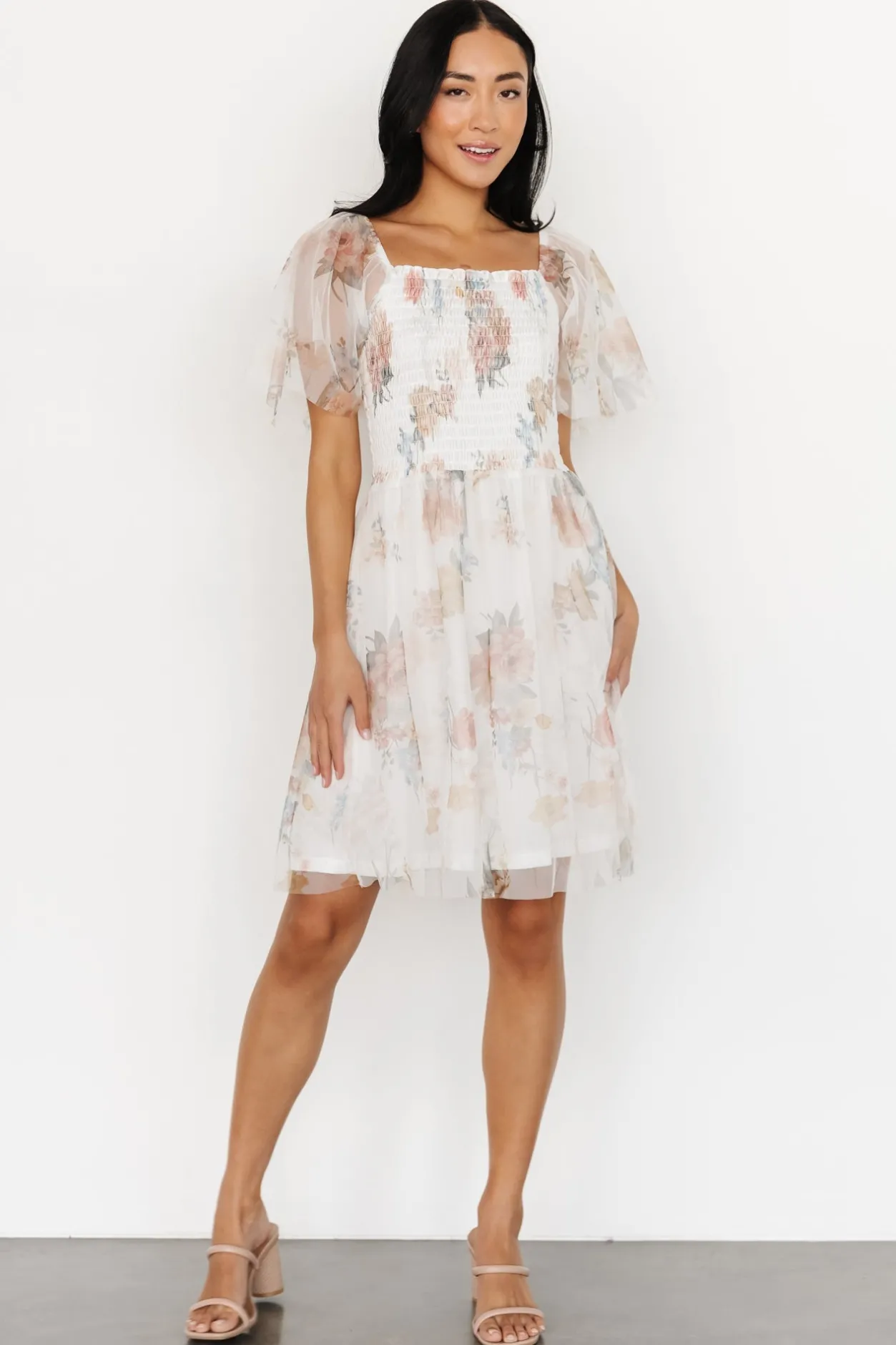 Best Baltic Born Tivoli Tulle Short Dress | White Multi WhiteMulti