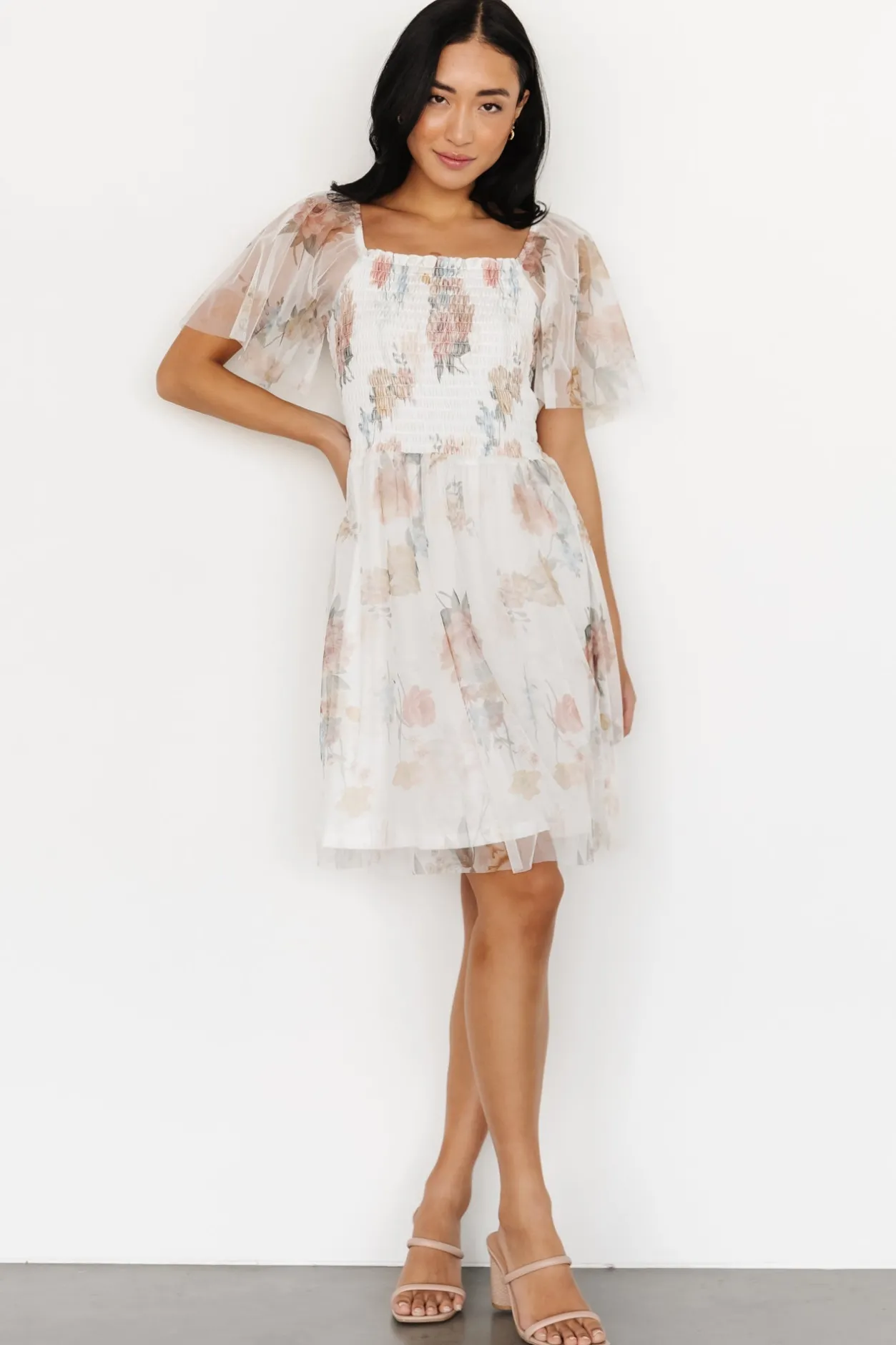 Best Baltic Born Tivoli Tulle Short Dress | White Multi WhiteMulti