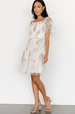 Best Baltic Born Tivoli Tulle Short Dress | White Multi WhiteMulti