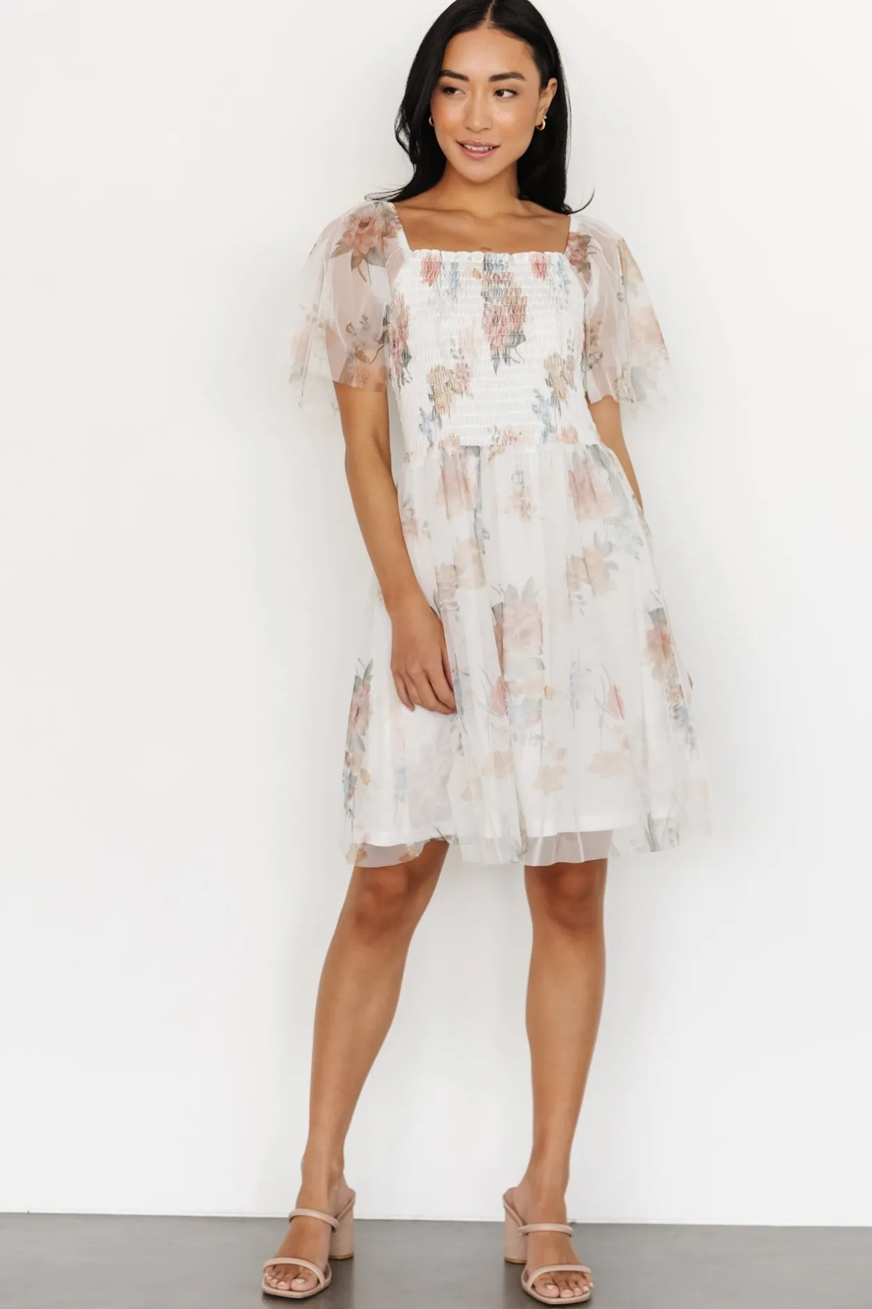 Best Baltic Born Tivoli Tulle Short Dress | White Multi WhiteMulti