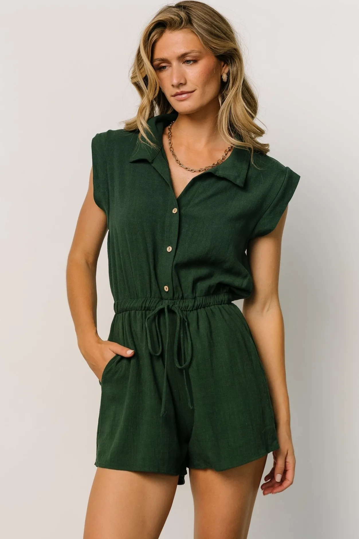 Best Baltic Born Toni Romper | Dark Green DarkGreen