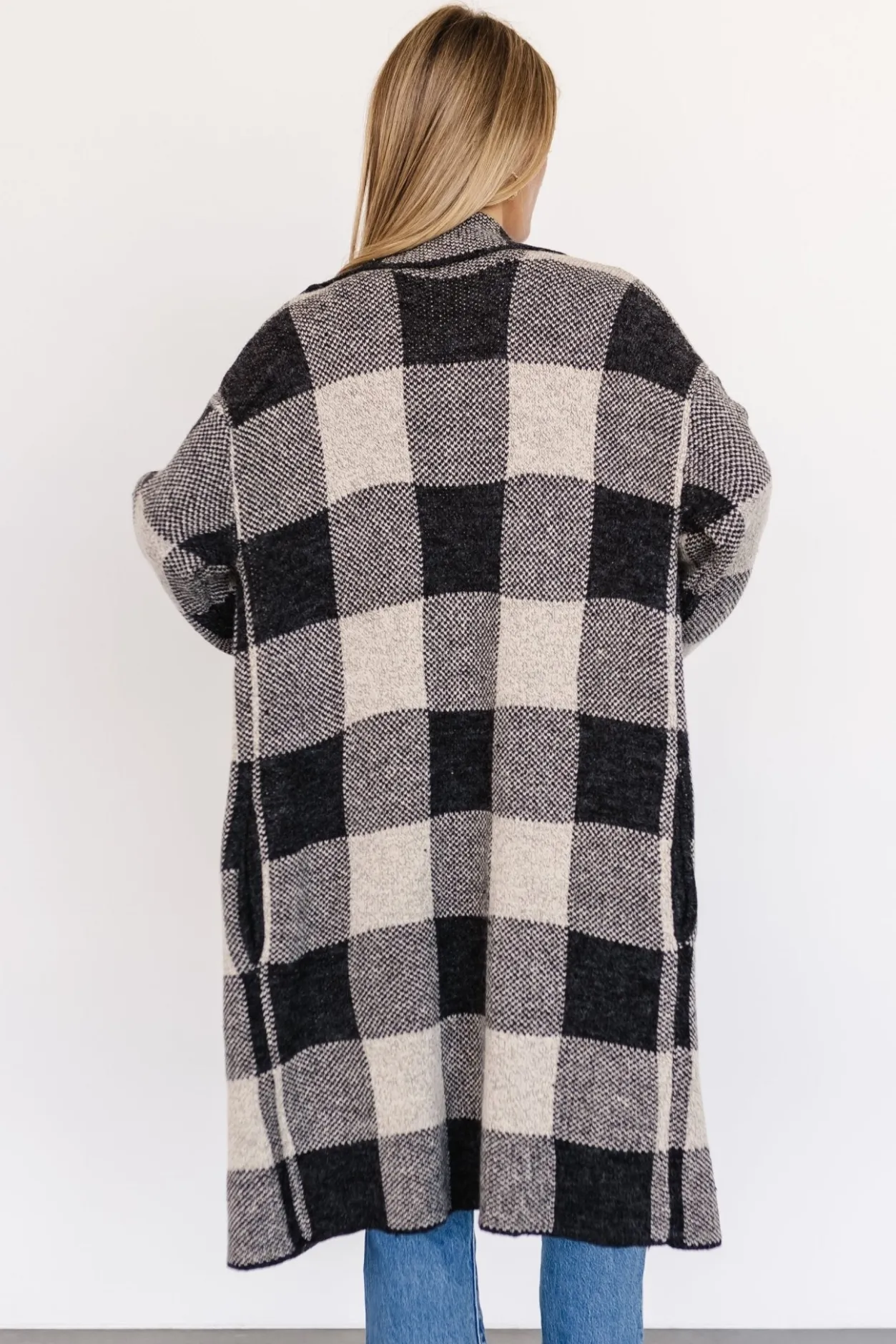 New Baltic Born Toronto Cardigan | Black + Taupe Black+Taupe