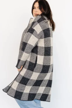 New Baltic Born Toronto Cardigan | Black + Taupe Black+Taupe