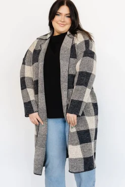 New Baltic Born Toronto Cardigan | Black + Taupe Black+Taupe