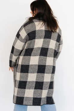 New Baltic Born Toronto Cardigan | Black + Taupe Black+Taupe