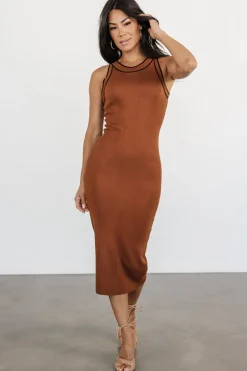 Hot Baltic Born Tove Knit Tank Midi Dress | Copper