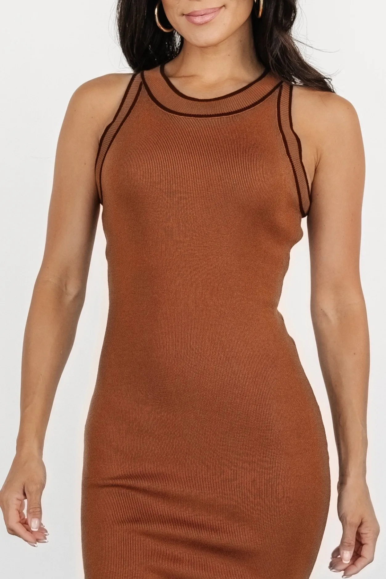 Hot Baltic Born Tove Knit Tank Midi Dress | Copper