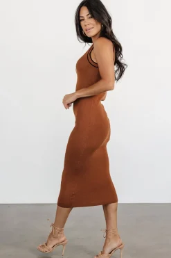 Hot Baltic Born Tove Knit Tank Midi Dress | Copper