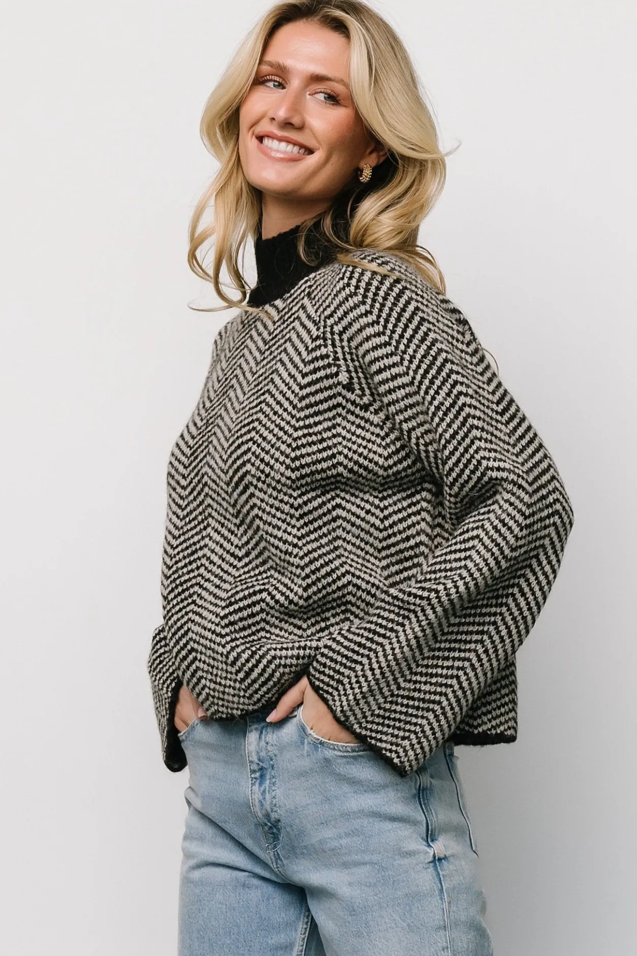 Best Baltic Born Trisha Knit Sweater | Black Stripe BlackStripe