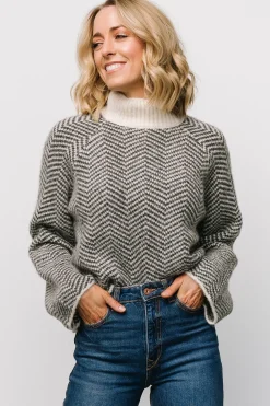 Sale Baltic Born Trisha Knit Sweater | Ivory Stripe IvoryStripe