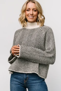 Sale Baltic Born Trisha Knit Sweater | Ivory Stripe IvoryStripe
