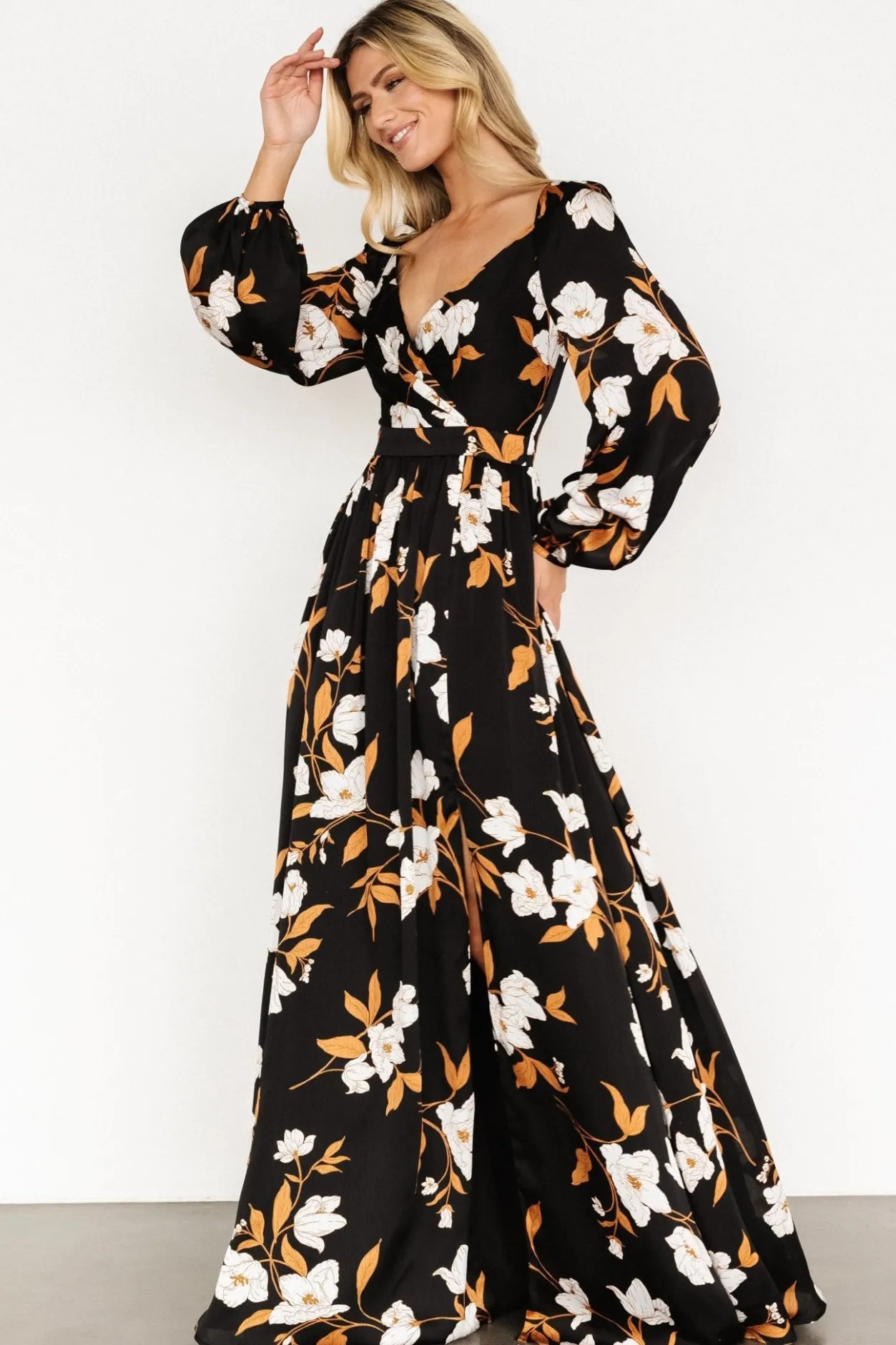 Fashion Baltic Born Tristan Maxi Dress | Black Floral BlackFloral
