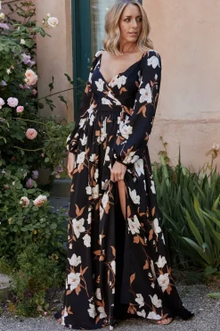 Fashion Baltic Born Tristan Maxi Dress | Black Floral BlackFloral