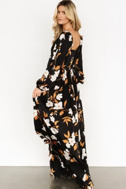 Fashion Baltic Born Tristan Maxi Dress | Black Floral BlackFloral