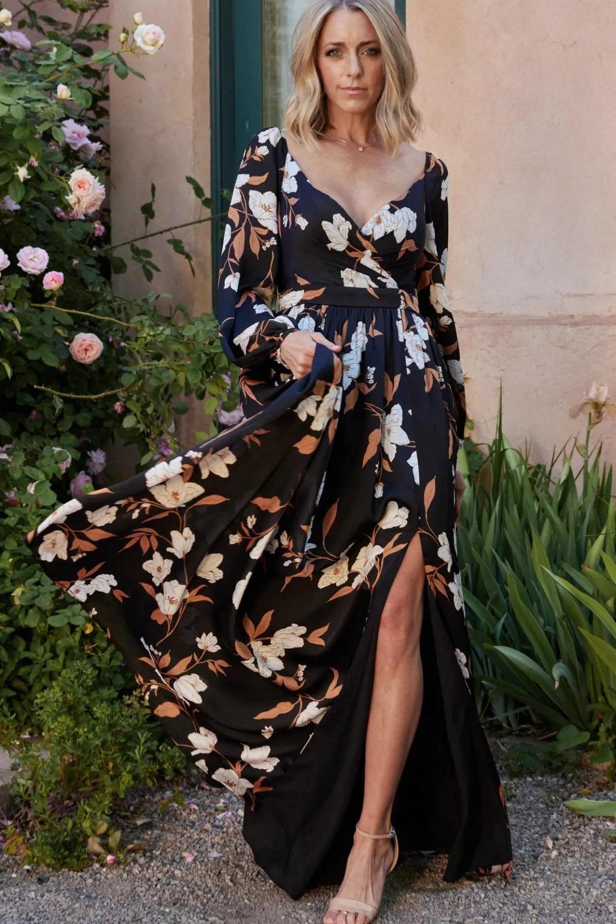 Fashion Baltic Born Tristan Maxi Dress | Black Floral BlackFloral