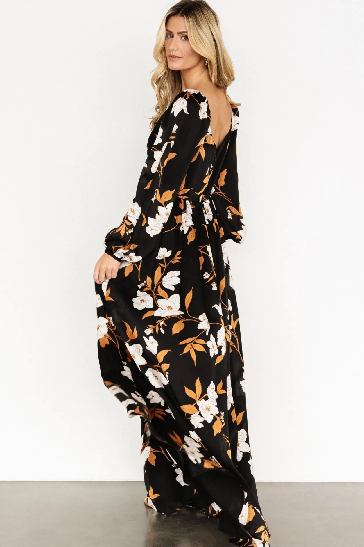 Fashion Baltic Born Tristan Maxi Dress | Black Floral BlackFloral