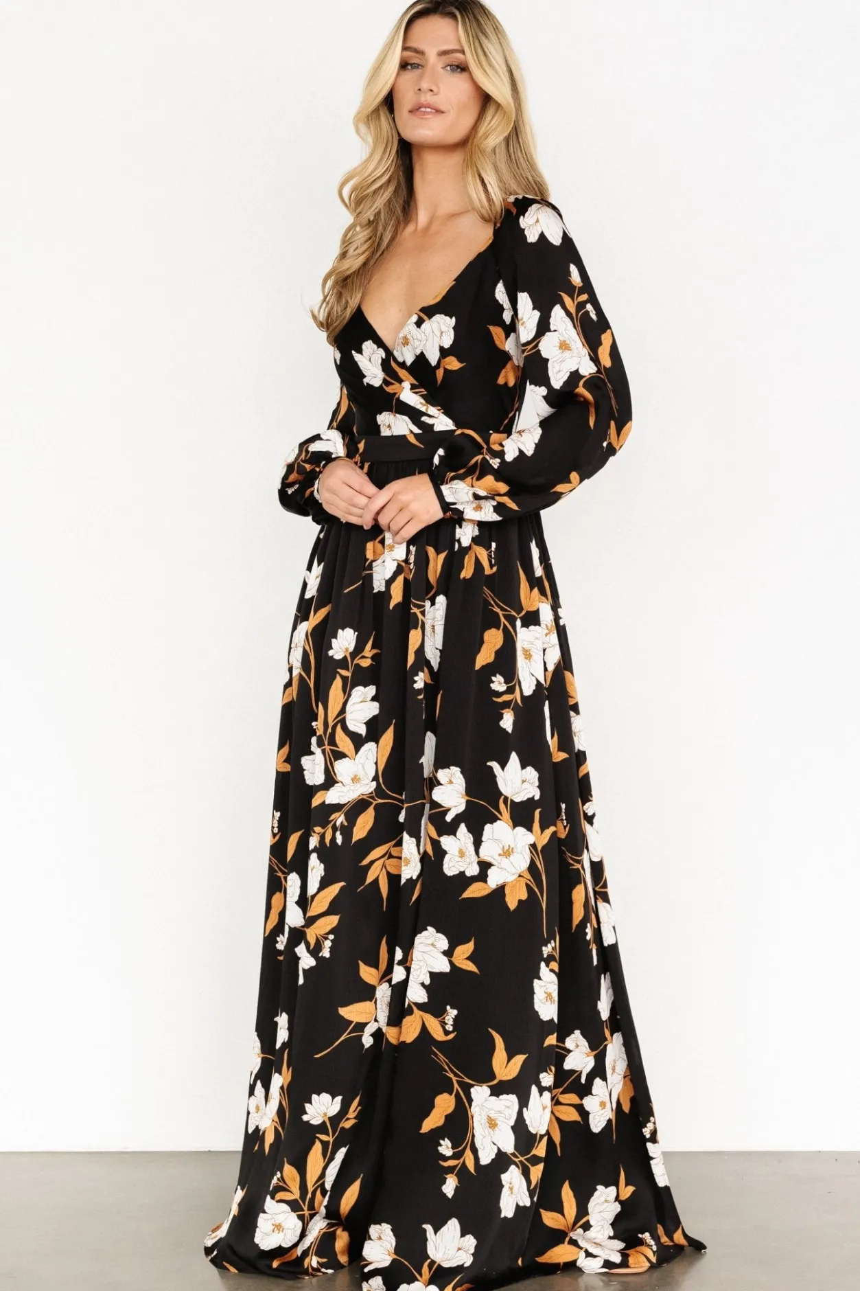 Fashion Baltic Born Tristan Maxi Dress | Black Floral BlackFloral