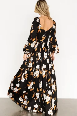 Fashion Baltic Born Tristan Maxi Dress | Black Floral BlackFloral