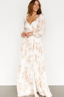 Outlet Baltic Born Tristan Maxi Dress | White Floral WhiteFloral