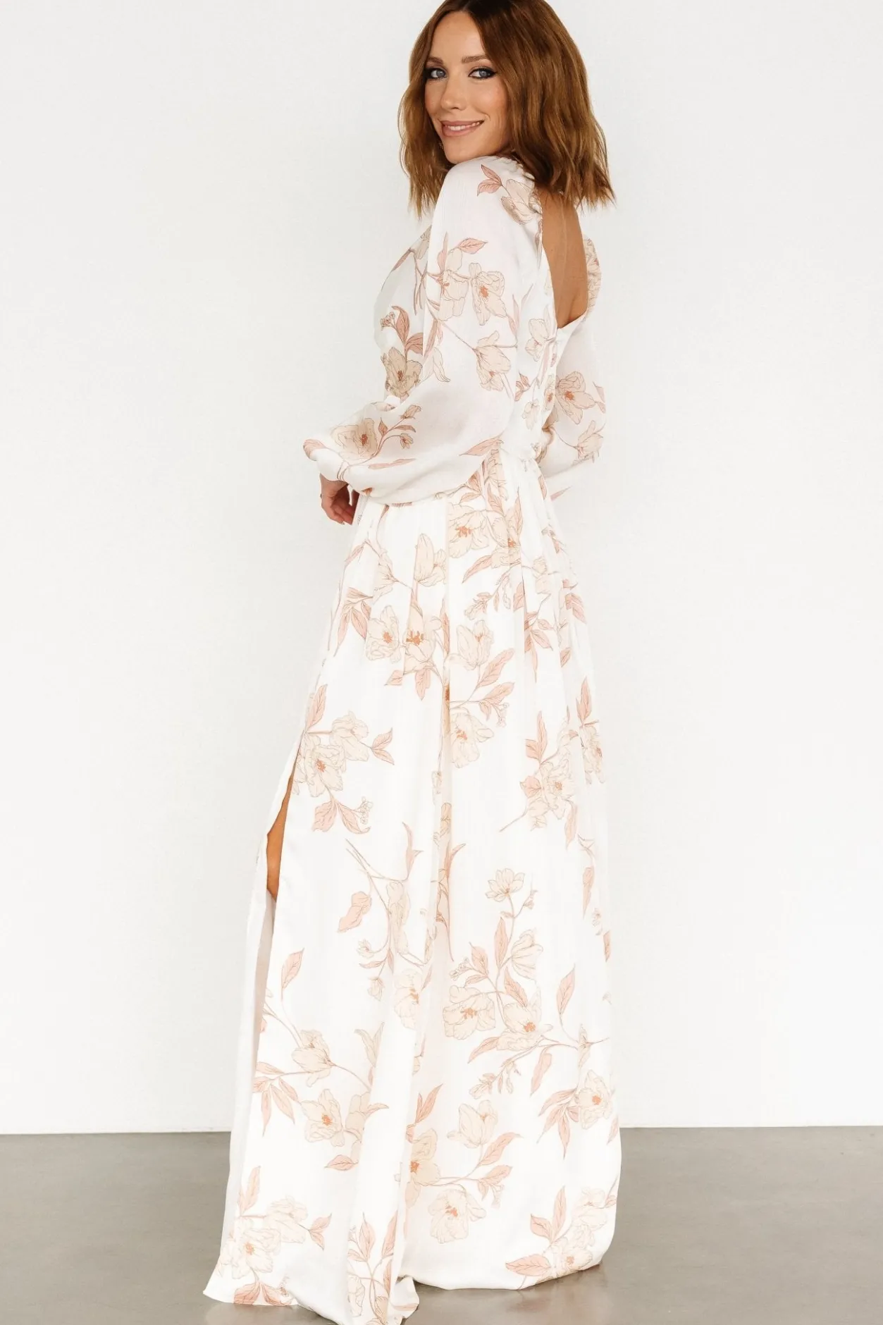 Outlet Baltic Born Tristan Maxi Dress | White Floral WhiteFloral