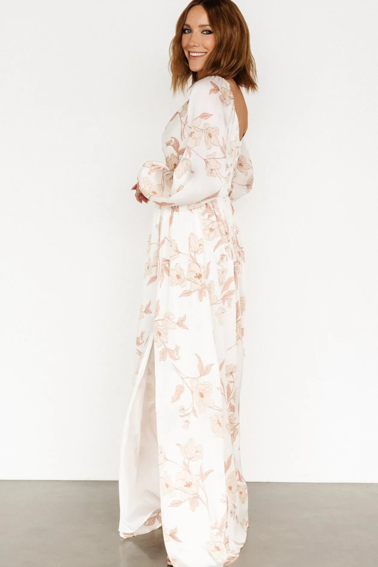 Outlet Baltic Born Tristan Maxi Dress | White Floral WhiteFloral
