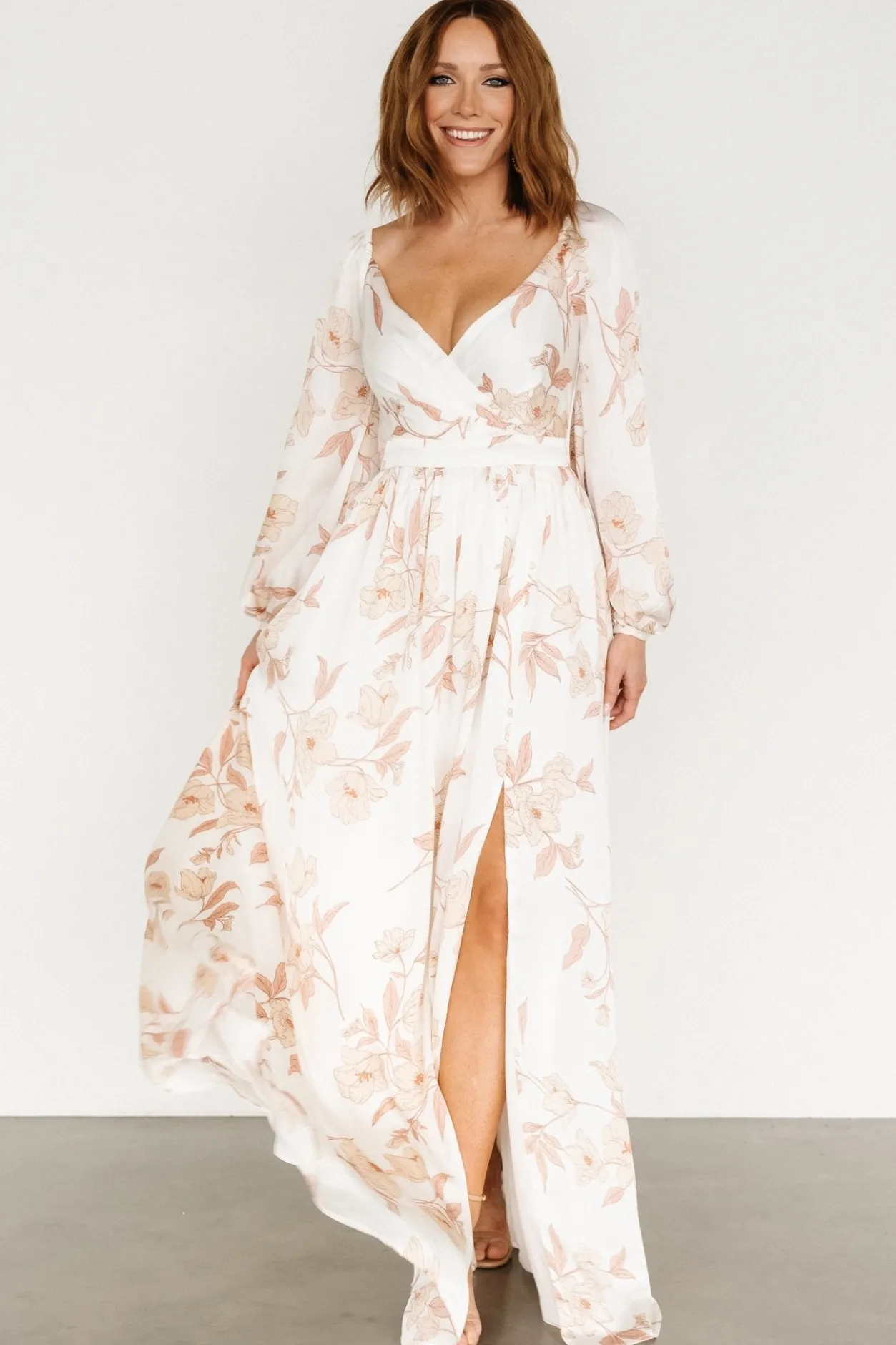 Outlet Baltic Born Tristan Maxi Dress | White Floral WhiteFloral