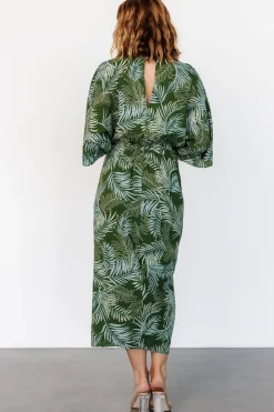Outlet Baltic Born Tula Kimono Dress | Green + Blue Print Green+BluePrint