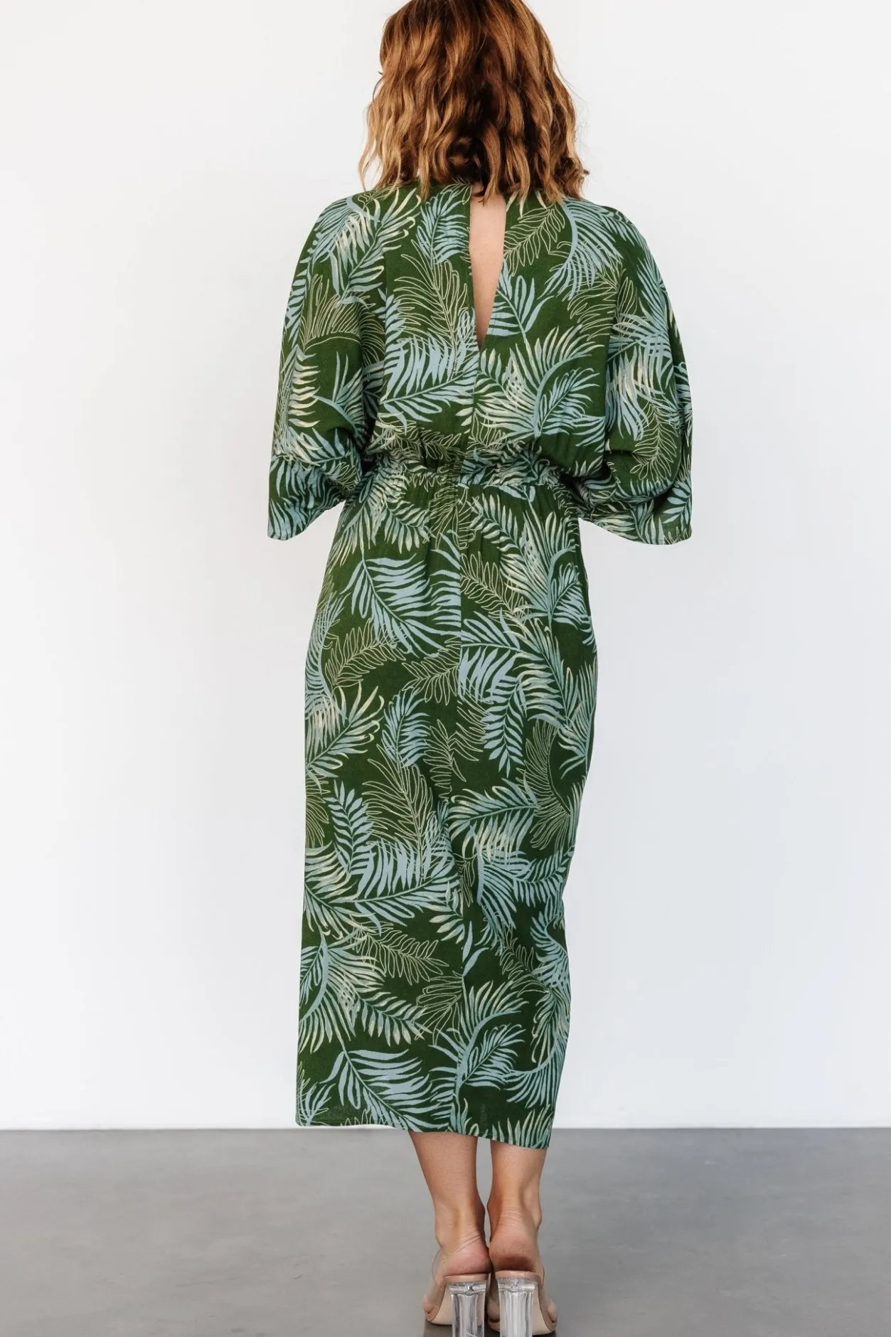 Outlet Baltic Born Tula Kimono Dress | Green + Blue Print Green+BluePrint