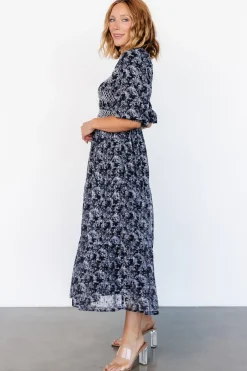 Online Baltic Born Tulsa Smocked Dress | Black + White Black+White