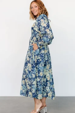Sale Baltic Born Twyla Dress | Blue + Cream Floral Blue+CreamFloral