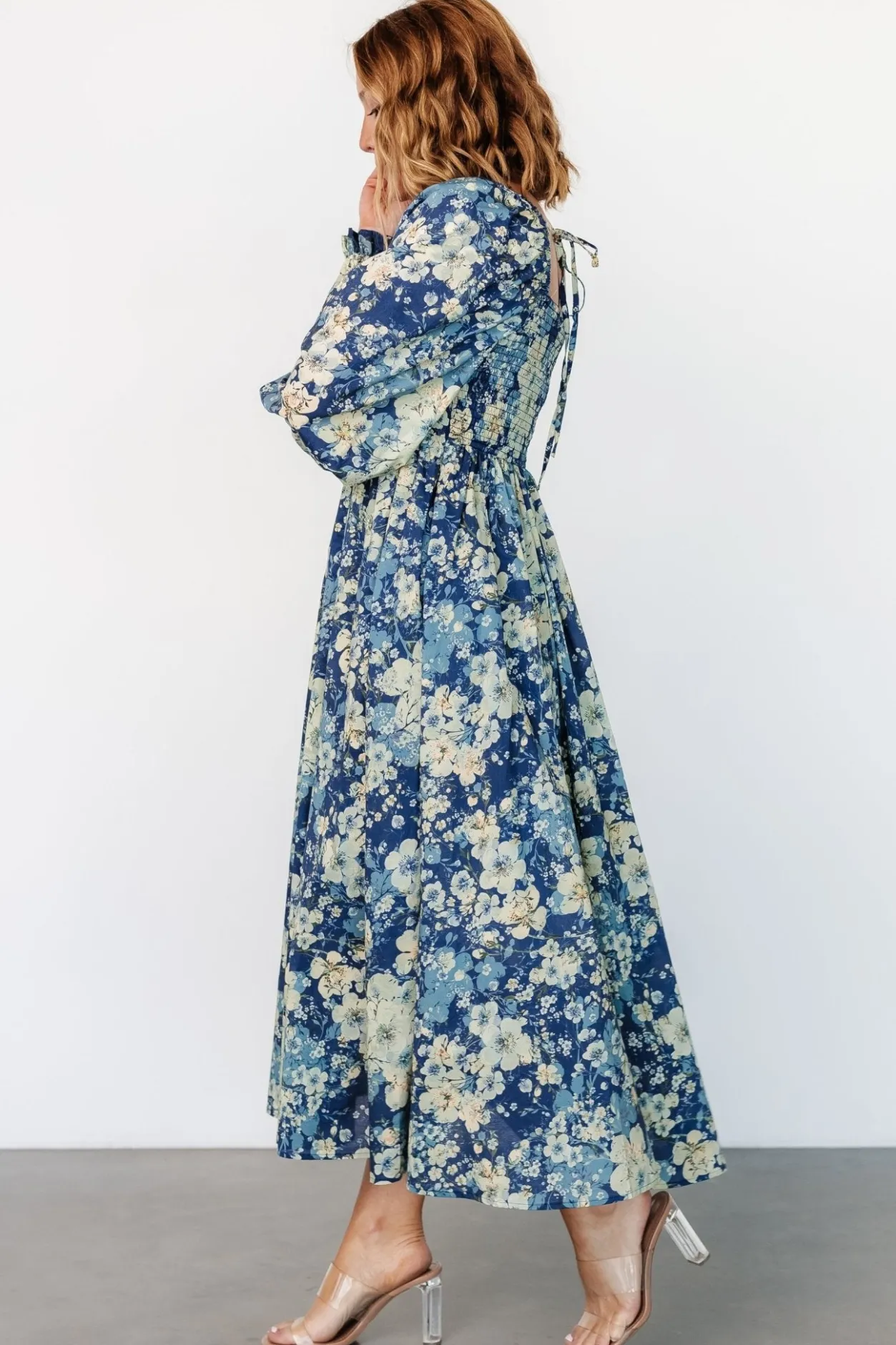 Sale Baltic Born Twyla Dress | Blue + Cream Floral Blue+CreamFloral