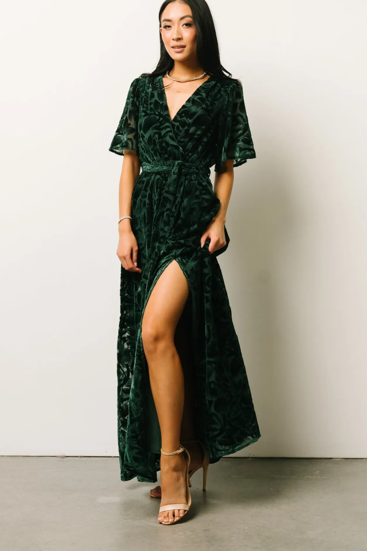 Best Baltic Born Uma Velvet Maxi Dress | Dark Green DarkGreen