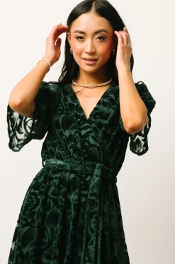 Best Baltic Born Uma Velvet Maxi Dress | Dark Green DarkGreen