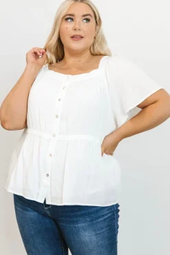 Online Baltic Born Unity Button Up Top | Off White OffWhite