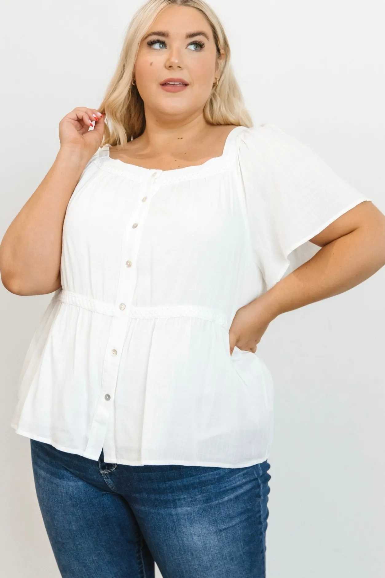 Online Baltic Born Unity Button Up Top | Off White OffWhite