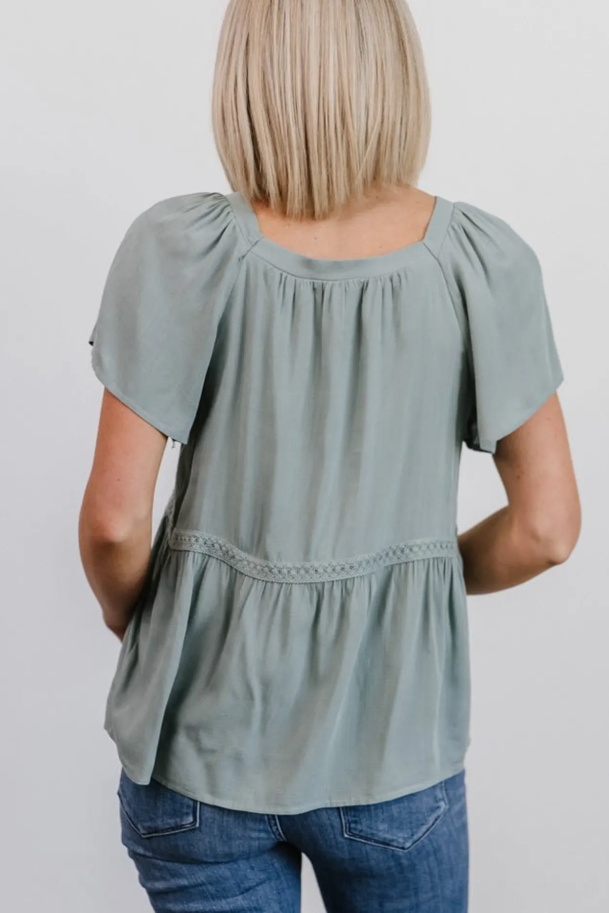 Sale Baltic Born Unity Button Up Top | Sage