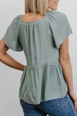 Sale Baltic Born Unity Button Up Top | Sage