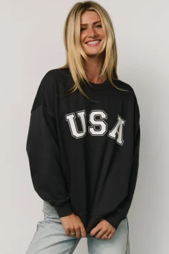 Best Baltic Born USA Oversized Sweatshirt | Navy