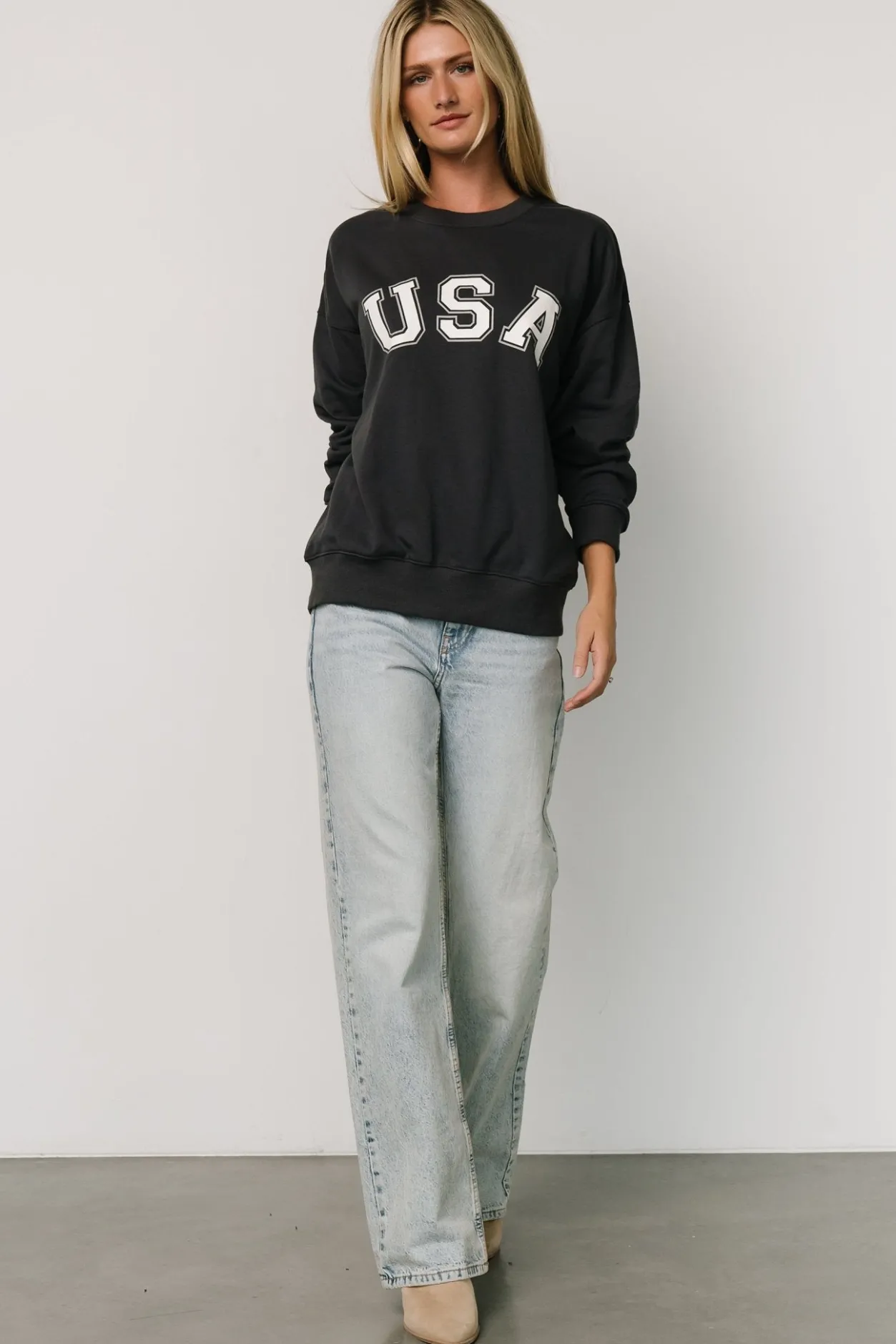 Best Baltic Born USA Oversized Sweatshirt | Navy