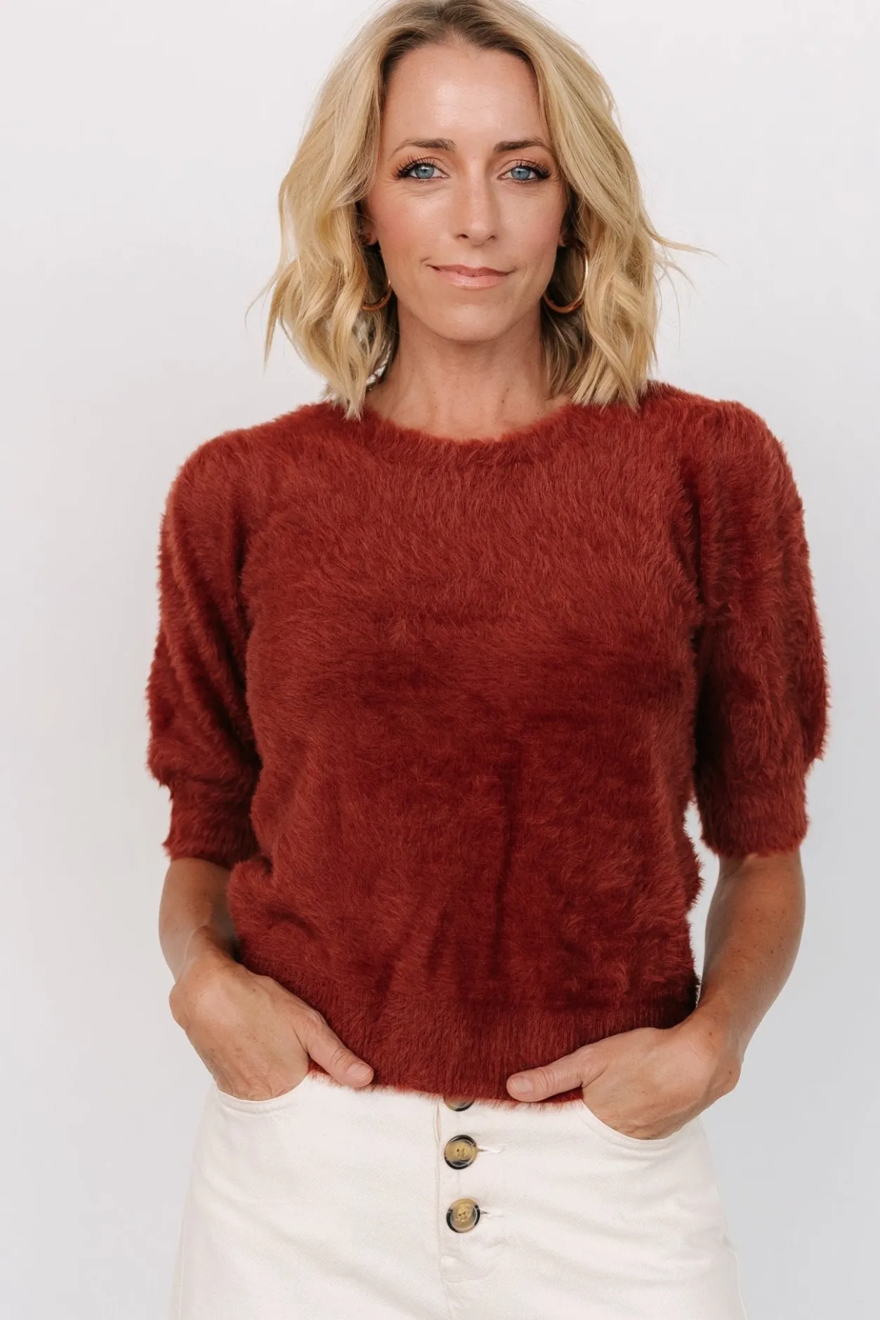Fashion Baltic Born Vail Sweater Top | Brick