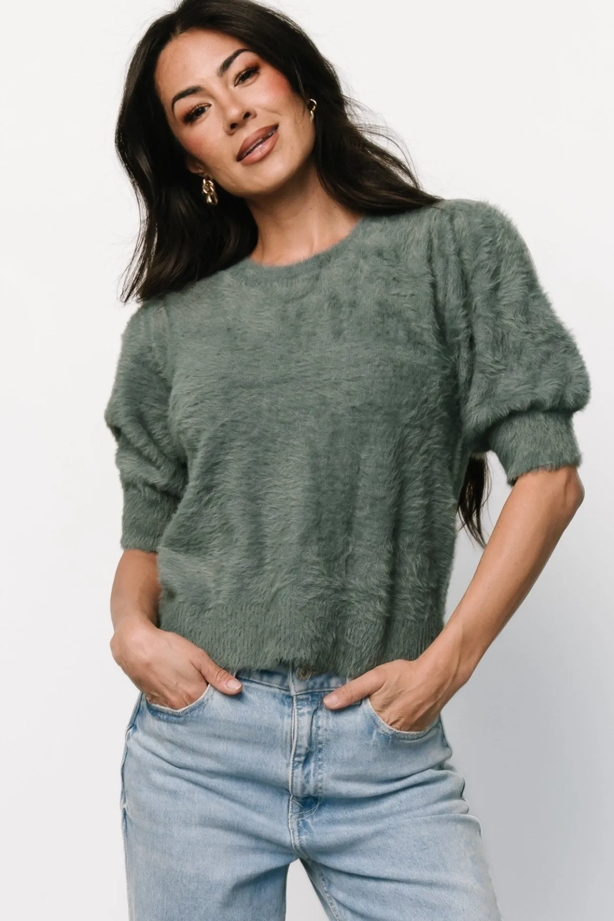 Discount Baltic Born Vail Sweater Top | Winter Green WinterGreen