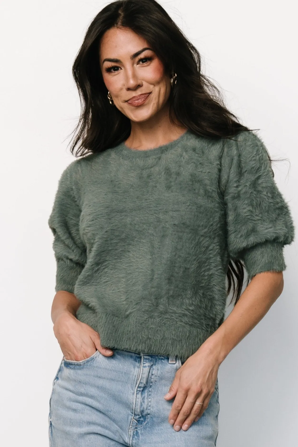 Discount Baltic Born Vail Sweater Top | Winter Green WinterGreen