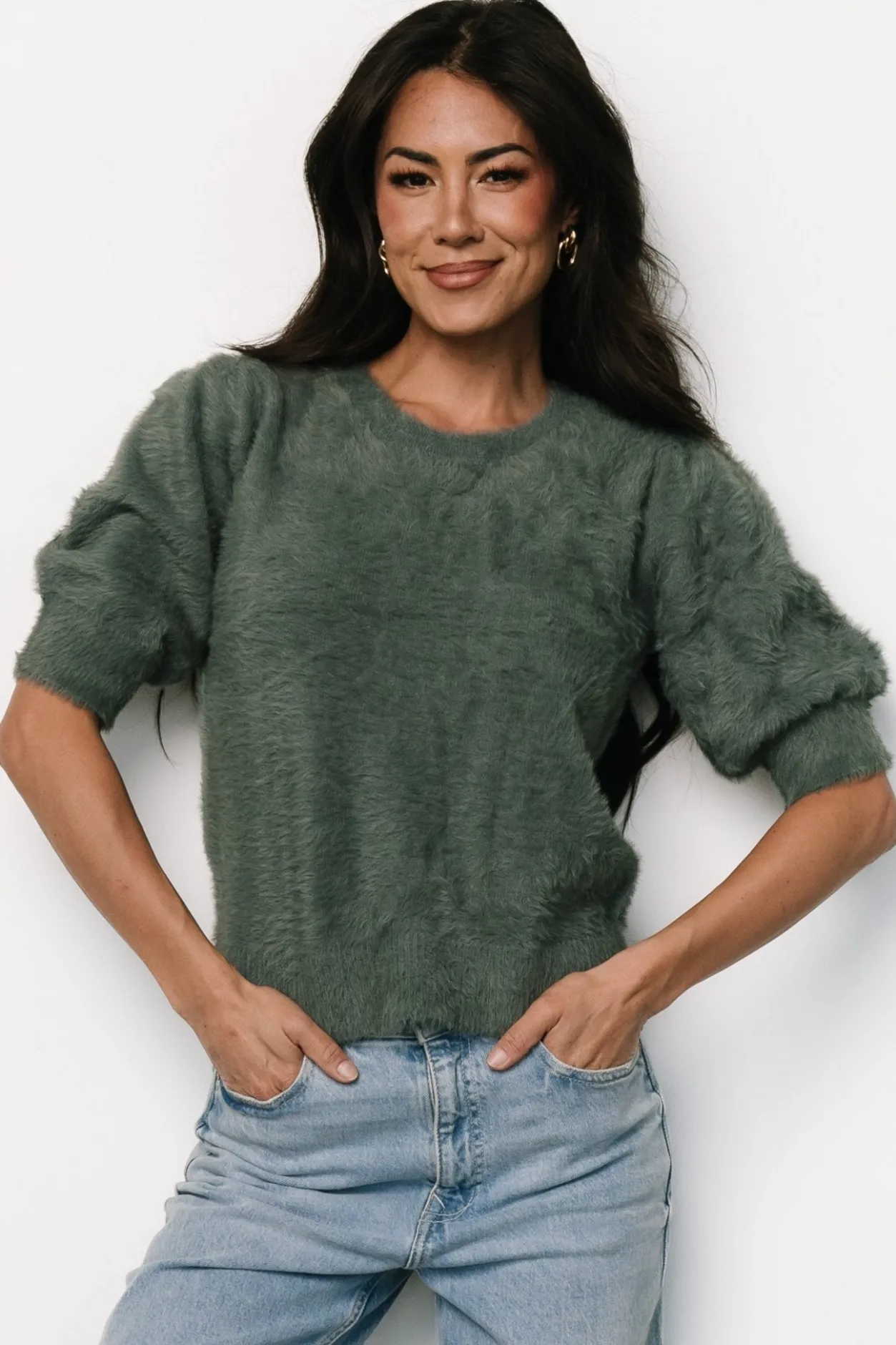 Discount Baltic Born Vail Sweater Top | Winter Green WinterGreen