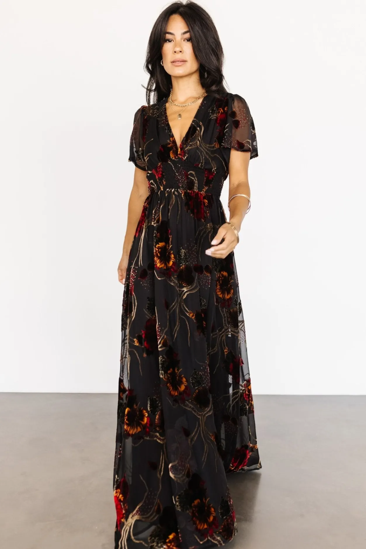 Best Baltic Born Valen Maxi Dress | Black Multi BlackMulti