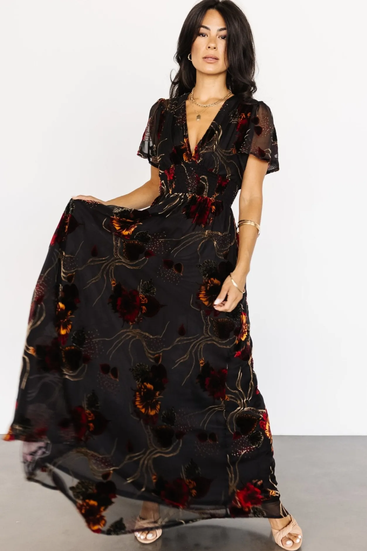 Best Baltic Born Valen Maxi Dress | Black Multi BlackMulti