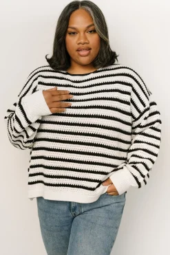 Hot Baltic Born Valeria Knit Sweater | Black + Ivory Black+Ivory