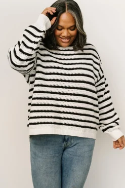 Hot Baltic Born Valeria Knit Sweater | Black + Ivory Black+Ivory